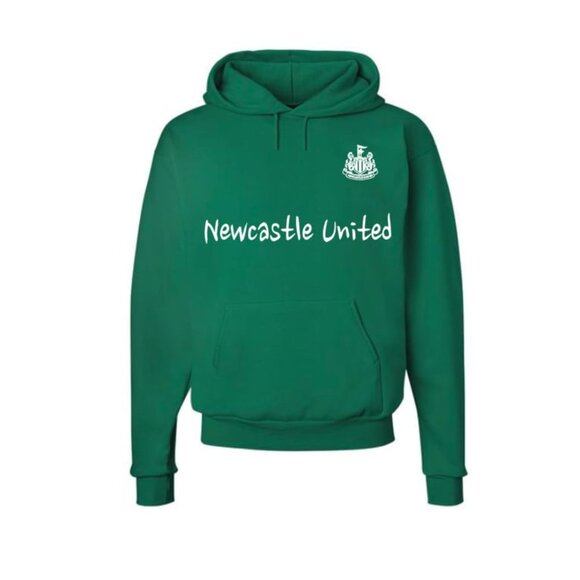 Newcastle United Green Hoodie With White Logo - Picture 1 of 1